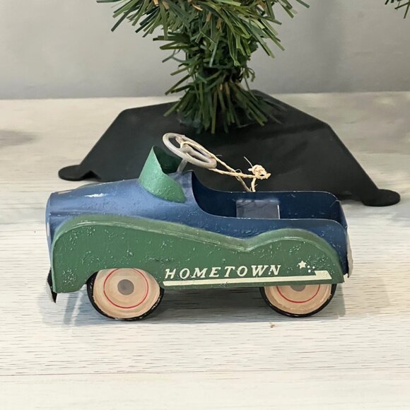 Midwest of Cannon Falls Vintage Ornament Lot Pedal Car Red Hometown Flyer Wagon - Picture 3 of 12